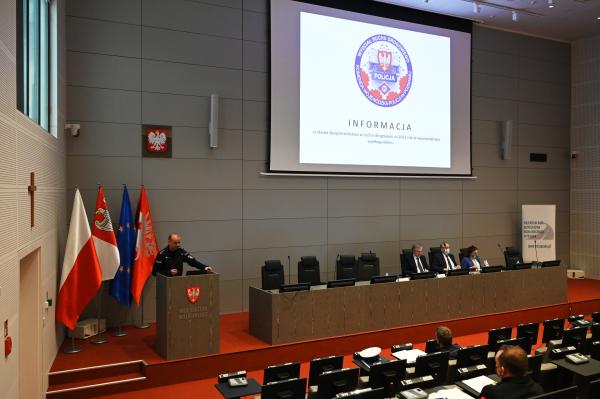 Posiedzenie Wojewódzkiej Rady Bezpieczeństwa Ruchu Drogowego w Poznaniu- kliknij aby powiększyć