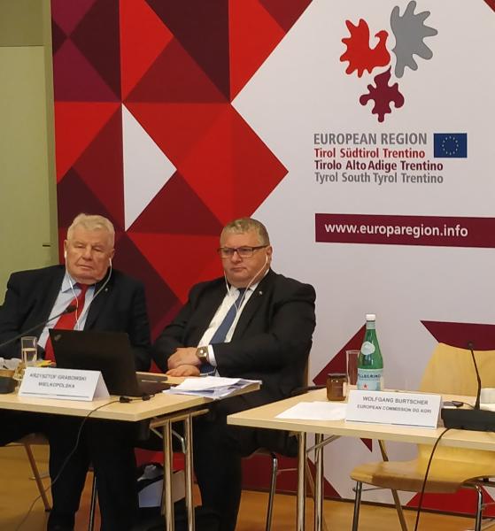 Wicemarszałek Grabowski na posiedzeniu Europejskich Regionów Rolniczy AgriRegions w Brukseli- kliknij aby powiększyć