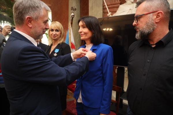 W poniedziałek w Pałacu Działyńskich w Poznaniu odbyła się uroczystość wręczenia Nagród Honorowych Towarzystwa Pamięci Powstania Wielkopolskiego 1918/1919 Dobosz Powstania Wielkopolskiego- kliknij aby powiększyć