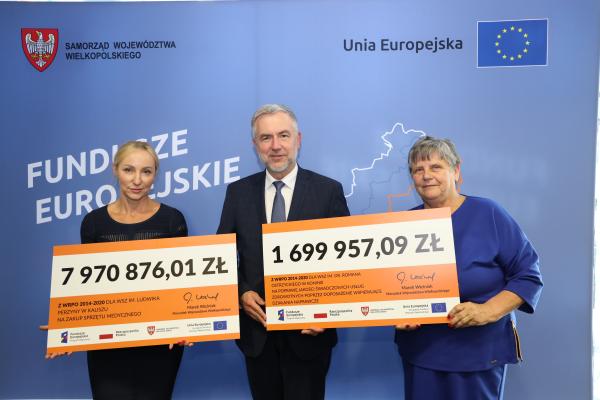 42 mln zł marszałkowskich funduszy unijnych  dla poznańskich szpitali oraz lecznic w Kaliszu i Koninie - kliknij aby powiększyć