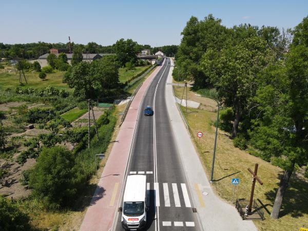 Wielkopolski Zarząd Dróg Wojewódzkich w Poznaniu rozbudował trasę wojewódzką o łącznej długości blisko 14 kilometrów w powiecie wrzesińskim- kliknij aby powiększyć