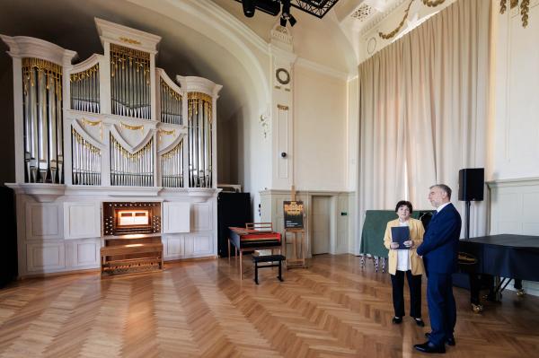 We wtorek 21 maja 2024 r. w murach Akademii Muzycznej im. I.J. Paderewskiego w Poznaniu miało miejsce podsumowanie realizacji dwóch projektów dofinansowanych ze środków Unii Europejskiej. - kliknij aby powiększyć