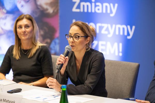 Konferencja prasowa Unijne miliony na edukację włączającą- kliknij aby powiększyć