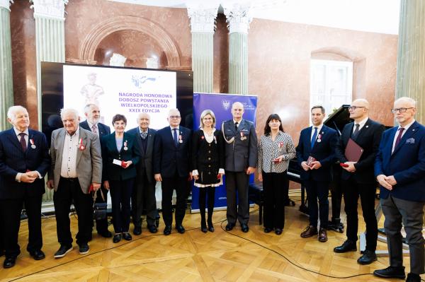 Wręczenie Nagród Honorowych Towarzystwa Pamięci Powstania Wielkopolskiego 1918/1919 Dobosz Powstania Wielkopolskiego 2024- kliknij aby powiększyć