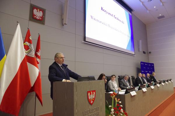 W siedzibie UMWW w Poznaniu odbyła się konferencja poświęcona wdrożeniu inicjatywy LEADER w ramach PROW 2014-2020 w Wielkopolsce. - kliknij aby powiększyć