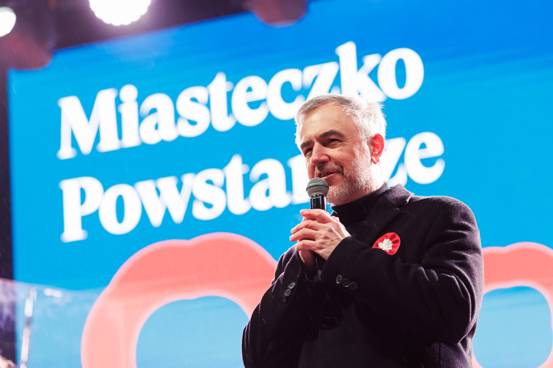 Marszałek podczas Miasteczka Powstańczego: 