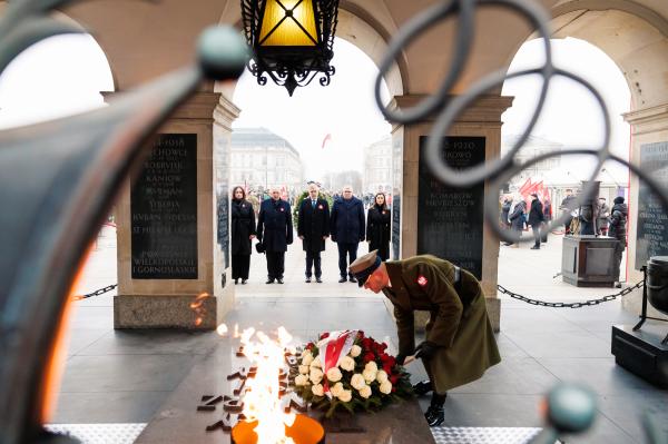 Obchody 106. rocznicy wybuchu Powstania Wielkopolskiego w Warszawie- kliknij aby powiększyć