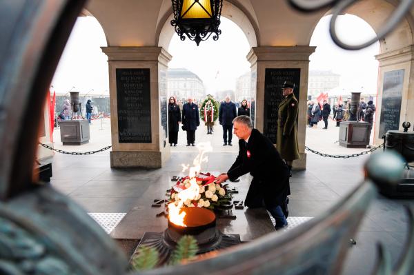 Obchody 106. rocznicy wybuchu Powstania Wielkopolskiego w Warszawie- kliknij aby powiększyć