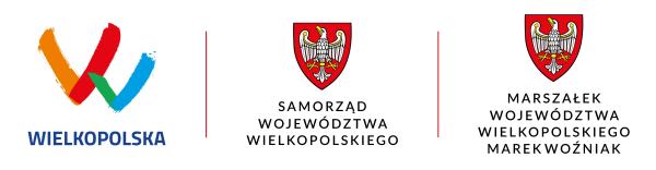 Logo z opisem Wielkopolska i herbami z opisem Samorząd Województwa Wielkopolskiego oraz Marszałek Województwa Wielkopolskiego Marek Woźniak- kliknij aby powiększyć